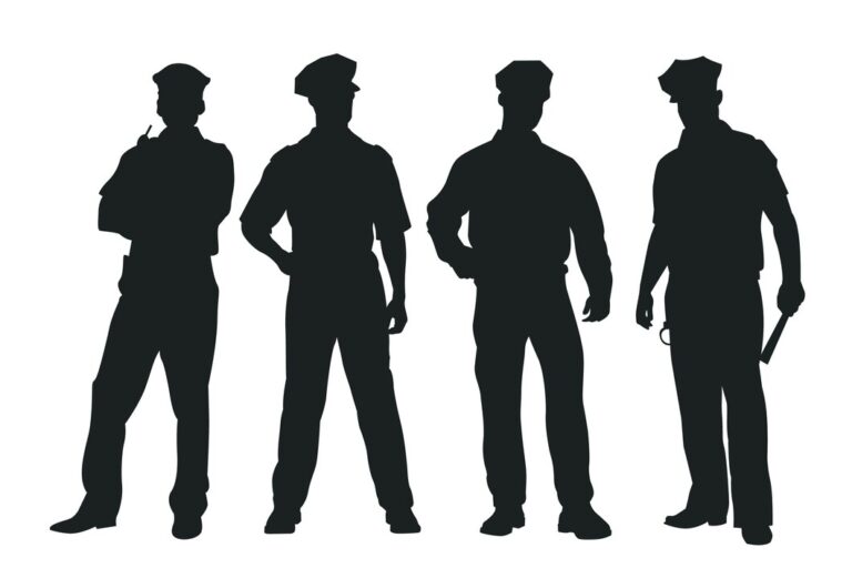 hand-drawn-policeman-silhouette