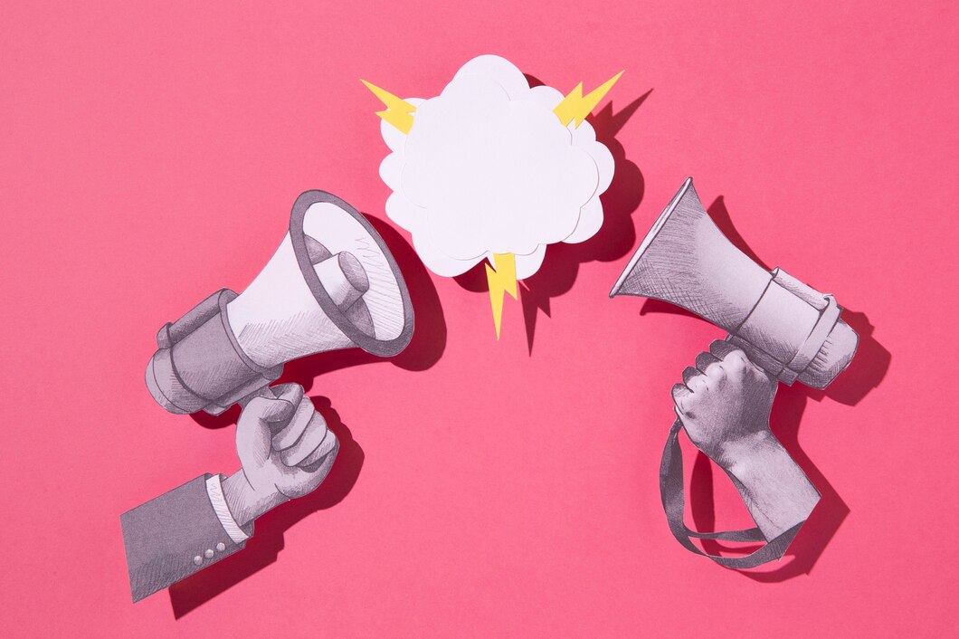 top-view-paper-megaphones_23-2149152727